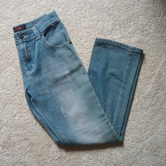 Jinzu Girls Bootcut Jeans Size 14 Embroidered front pockets 100% Cotton - Picture 6 of 9